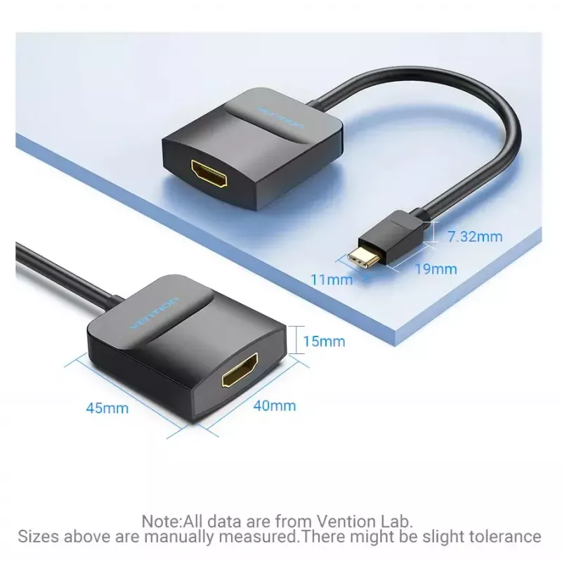Vention TDCBB HDMI–USB-C-sovitin