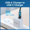 USB-sovitin Vention CDWB0 USB 2.0 -pistoke USB-C-liitäntään musta PVC