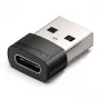USB-sovitin Vention CDWB0 USB 2.0 -pistoke USB-C-liitäntään musta PVC