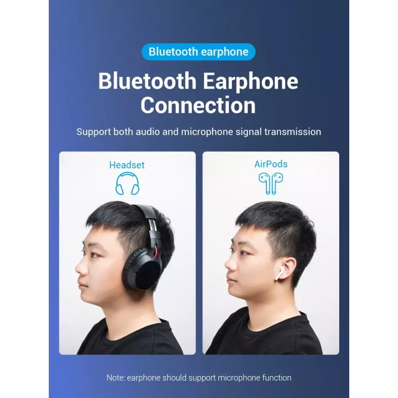 USB Bluetooth 5.0 -sovitin Vention CDSB0 musta