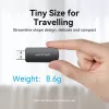 Vention 2-in-1 USB 3.0 A -kortinlukija SD+TF, USB 3.2 Gen 1, 5000 Mbit/s, musta