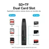 Vention 2-in-1 USB 3.0 A -kortinlukija SD+TF, USB 3.2 Gen 1, 5000 Mbit/s, musta