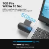 Vention 2-in-1 USB 3.0 A -kortinlukija SD+TF, USB 3.2 Gen 1, 5000 Mbit/s, musta
