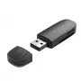 Vention 2-in-1 USB 3.0 A -kortinlukija SD+TF, USB 3.2 Gen 1, 5000 Mbit/s, musta