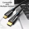 Vention 8K HDMI -kaapeli 2 m musta 48 Gbit/s HDMI 2.1