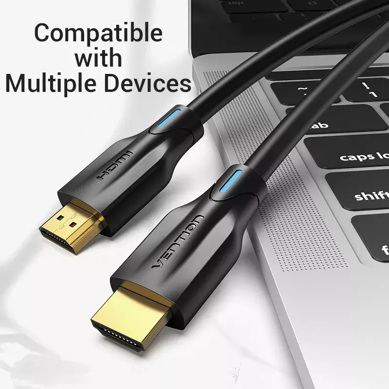 Vention 8K HDMI -kaapeli 2 m musta 48 Gbit/s HDMI 2.1