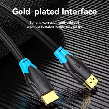 HDMI-kaapeli Vention 1M musta 18 Gbit/s 2.0