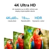 HDMI-kaapeli Vention 2 m, HDMI 2.0, 18 Gbit/s, 4K@60Hz, HDR, ARC, Ethernet, musta