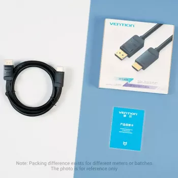 Vention DP–HDMI-kaapeli 1,5 m musta DisplayPort HDMI 1,5 m