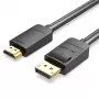 Vention DP–HDMI-kaapeli 1,5 m musta DisplayPort HDMI 1,5 m