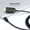 Vention Type-C–HDMI-kaapeli 2 m musta USB Type-C HDMI