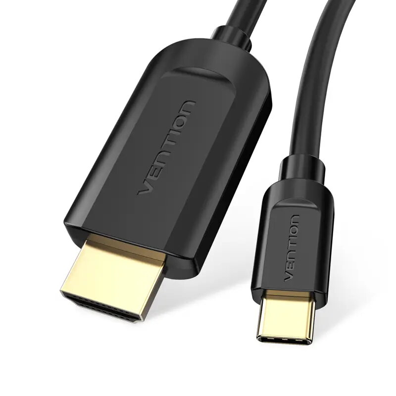 Vention Type-C–HDMI-kaapeli 2 m musta USB Type-C HDMI