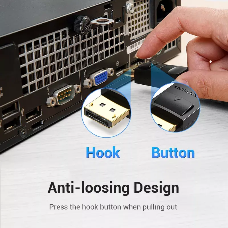 Vention HAFBH DisplayPort–DVI-kaapeli, 2 m