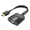 Vention litteä HDMI–VGA-muunnin 0,15 m musta VGA D-Sub HDMI tyyppi A