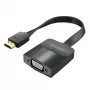Vention litteä HDMI–VGA-muunnin 0,15 m musta VGA D-Sub HDMI tyyppi A