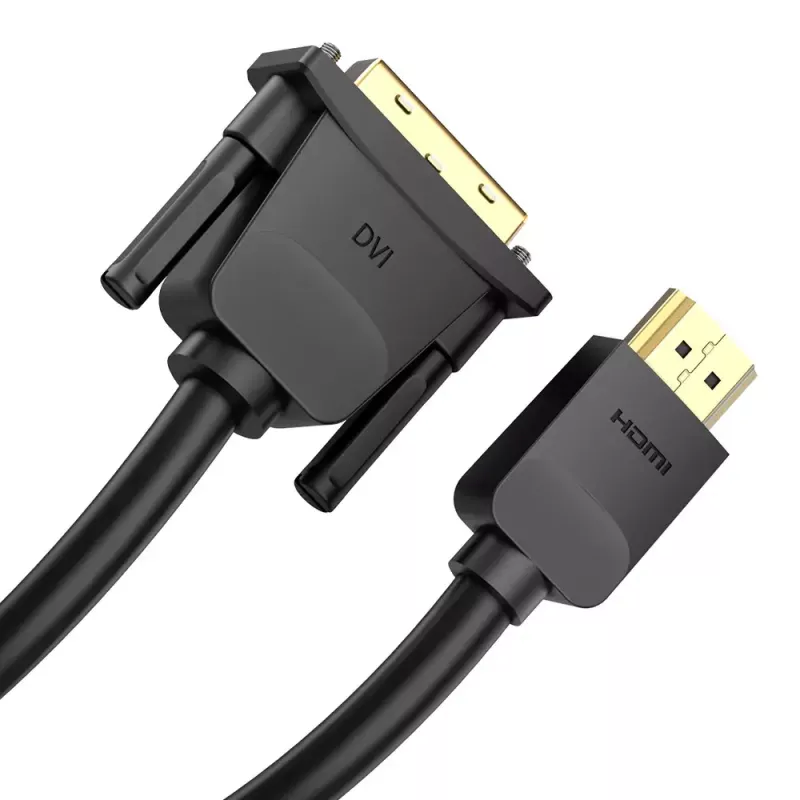 Vention HDMI-DVI-kaapeli 1M musta HDMI Type-A DVI-D