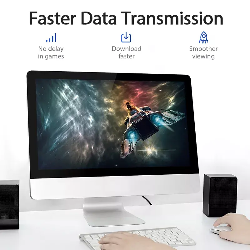 Vention IBEBQ Cat.6 UTP -kytkentäkaapeli, 20 m, musta