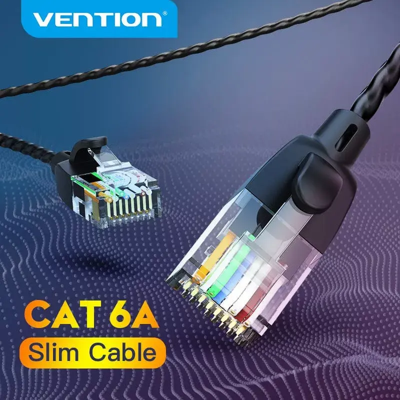 Vention IBIBJ Cat.6A UTP -kytkentäkaapeli, 5 m, musta
