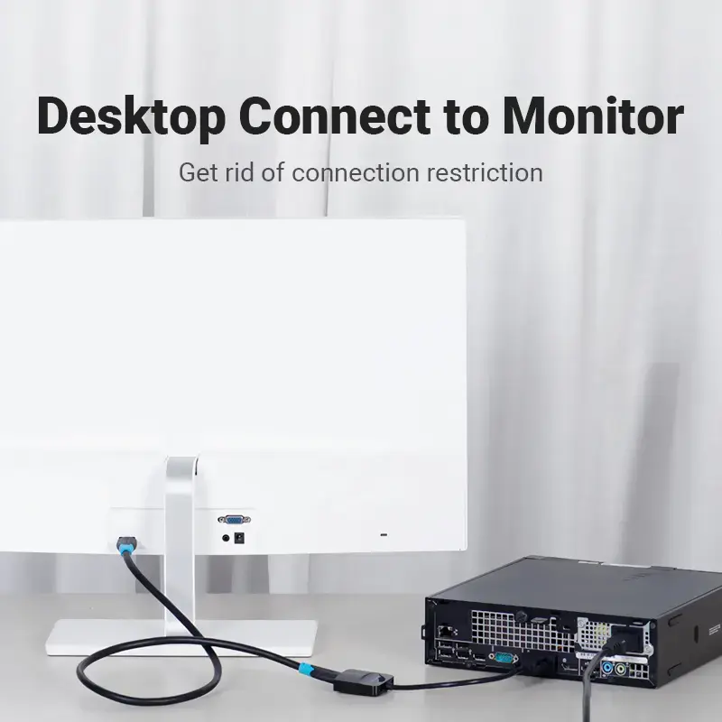 VGA–HDMI-muunnin Vention 0,15 m musta VGA HDMI Micro-USB audio