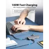Telakointiasema Vention USB-C–HDMI USB 3.0×3 SD TF PD 100W harmaa
