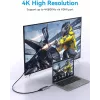 Telakointiasema Vention USB-C–HDMI USB 3.0×3 SD TF PD 100W harmaa