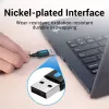 Vention COJBH USB 2.0 -kaapeli, USB-A-uros – USB-A-uros, 2 m, 2 A, musta