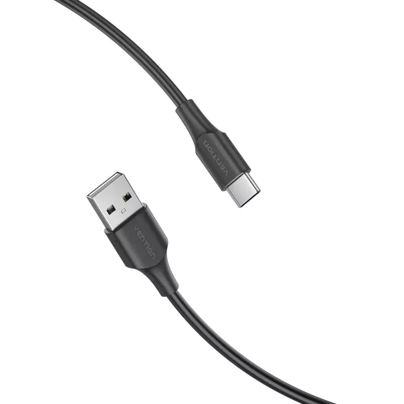 Vention USB 2.0 A -uros - C -uros 3A -kaapeli 0,25 m musta