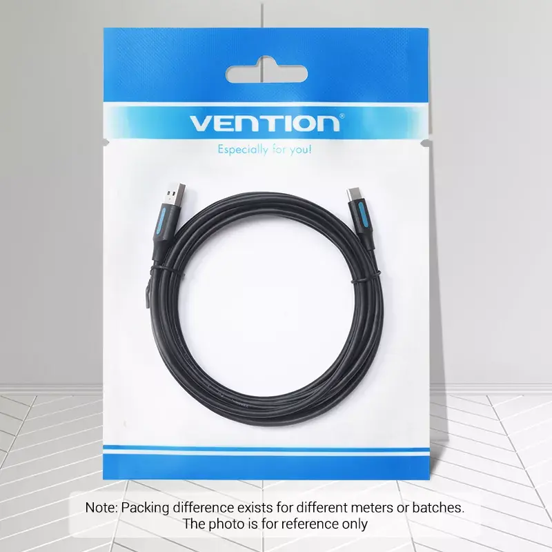 Vention USB 2.0 A -uros - C -uros 3A -kaapeli 0,5 m musta