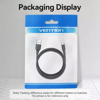 Vention USB 2.0 A uros - Micro-B uros 2A kaapeli 2M musta