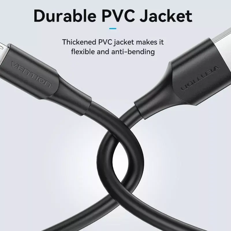 Vention USB 2.0 A uros - Micro-B uros 2A kaapeli 2M musta