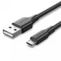 Vention USB 2.0 A uros - Micro-B uros 2A kaapeli 2M musta