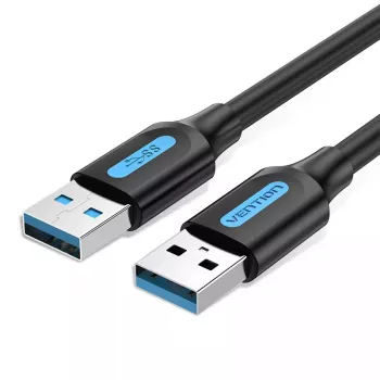 USB-A - USB-A -kaapeli Vention CONBD 0,5 m, USB 3.2 Gen 1 (5 Gbit/s), musta