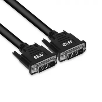 CLUB3D DVI-D Dual Link 24+1 M/M -kaapeli 3m/9,84ft kaksisuuntainen 28AWG