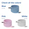 Club 3D CAC-3030 USB-C Magnetic-Coil -kaapeli, 240 W PD3.1, kaksisuuntainen, pikalataus, 2 m (6,56 ft), sininen
