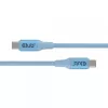 Club 3D CAC-3030 USB-C Magnetic-Coil -kaapeli, 240 W PD3.1, kaksisuuntainen, pikalataus, 2 m (6,56 ft), sininen