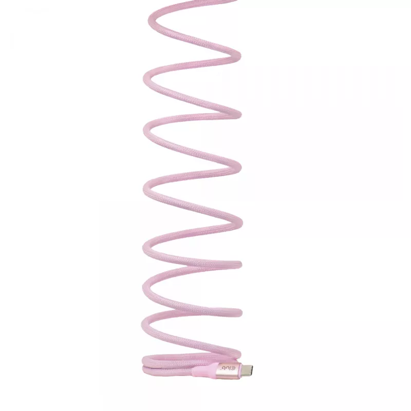 CLUB3D USB-C Magnetic-Coil 240W pinkki kaapeli 2m USB 2.0