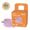 CLUB3D USB-C Magnetic-Coil 240W pinkki kaapeli 2m USB 2.0