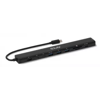 CLUB3D 10-1 kannettava telakka USB Type-C® 10Gbps - HDMI™ 8K30Hz PD3.1 max. 140 wattia