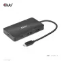 CLUB3D USB Gen2 Type-C - Dual DisplayPort 4k60Hz 7-in-1 HUB