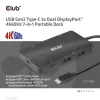 CLUB3D USB Gen2 Type-C - Dual DisplayPort 4k60Hz 7-in-1 HUB