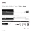 CLUB3D USB Gen2 Type-C - Dual DisplayPort 4k60Hz 7-in-1 HUB
