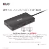 CLUB3D USB Gen2 Type-C - Dual DisplayPort 4k60Hz 7-in-1 HUB