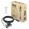 Club 3D CAC-1712 HDMI–VGA-kaapeli M/M Micro-USB-virralla ja 3,5 mm:n äänellä, 2 m (6,56 ft), 28AWG