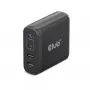 CLUB3D matkalaturi 100W GaN-teknologia, neljä liitäntää USB Type-A (2x) ja -C (2x), Power Delivery (PD) 3.0 -tuki