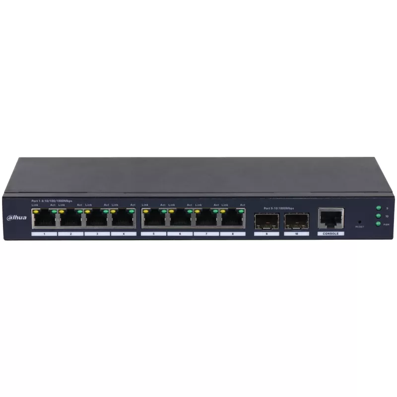 Dahua Technology SG4010-2F hallittava L2 Gigabit Ethernet (10/100/1000) musta