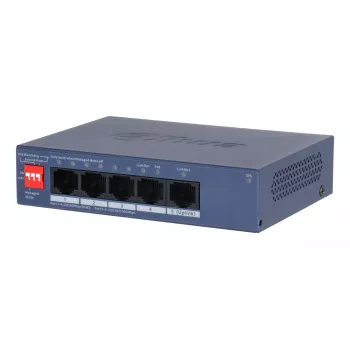 Dahua Technology CS4005-4ET1GT-36 verkkokytkin hallittava L2 Gigabit Ethernet (10/100/1000) Power over Ethernet (PoE) sininen