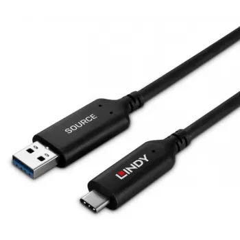 Lindy 25 m USB 3.2 Gen 1 tyyppi A – C kuituhybridikaapeli