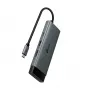 USB Type-C -keskitin TP-Link UH7021C — HDMI, USB 3.2 Gen1, USB 2.0, SD/microSD, 5000 Mbit/s, alumiini musta