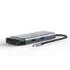 USB Type-C -keskitin TP-Link UH7021C — HDMI, USB 3.2 Gen1, USB 2.0, SD/microSD, 5000 Mbit/s, alumiini musta