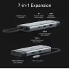 USB Type-C -keskitin TP-Link UH7021C — HDMI, USB 3.2 Gen1, USB 2.0, SD/microSD, 5000 Mbit/s, alumiini musta